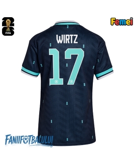 Germania Florian Wirtz #17 Echipament de Fotbal Replică Mondial 2026 Femei Deplasare